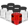 Pot twist off 150ml Vier hoeken fi 53 met zwart deksel, 6 stuks - 2 ['potten voor conserven', ' potten 150ml', ' potten met twist-off deksels', ' potten met klikdeksels', ' set van potten', ' potten voor conserven', ' potten met gekleurde deksels', ' gekleurde deksels', ' potten voor jam', ' potten voor kruiden', ' pot', ' pot met deksel']