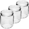 Pot Twist-off 425ml met opdruk 'Home Made' en deksel, 3 stuks - 3 ['potten met opdruk', ' decoratieve potten', ' potten met deksels', ' potten voor conserven', ' elegante potten', ' potten voor jam', ' pot met opdruk', ' pot met afbeelding', ' potten voor conserven', ' potten voor voorraadkast']