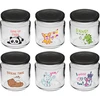 Pot voor kinderen twist off 212ml met opdruk en deksel fi 66/4, 6 stuks - 6 