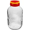 Pot voor likeuren 5L en deksel met handvat - 2 ['Pot voor likeuren', ' voor likeuren', ' pot voor alcohol', ' pot voor fermentatie', ' pot voor punch', ' pot voor limonade', ' pot 5L', ' pot met deksel', ' pot met handvat', ' decoratieve pot', ' decoratieve pot', ' pot voor conserven', ' pot', ' glazen pot']