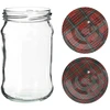 Potten 300 ml met gekleurd deksel fi 66 - 6 stuks - 3 ['potten voor conserven', ' potten 300 ml', ' set potten', ' potten voor conserven', ' potten met gekleurde deksels', ' gekleurde deksels', ' voor compotes', ' voor jam']