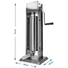 Premium verticale worstenvuller, 7 L - 12 ['worstenvuller', ' verticale worstenvuller', ' beste worstenvuller', ' worstmachine', ' worstmaker', ' worstmaker', ' worstmaakset', ' worstvuller', ' slagersvuller', ' verticale vuller', ' trechters voor vullers', ' innovatieve slagersvuller', ' vuller van 7 L', ' zelfgemaakte worsten', ' zelfgemaakte vuller']