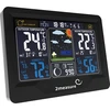 RCC weerstation, DCF – elektronisch, verlicht, draadloos, sensor, zwart - 4 ['draadloos weerstation', ' weerstation', ' draadloze sensor', ' drukmeting', ' vochtigheidsmeting', ' weerstation', ' multifunctioneel weerstation', ' elektronisch weerstation', ' multifunctionele weersomstandighedenmeter', ' praktisch cadeau']