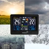 RCC weerstation, DCF – elektronisch, verlicht, draadloos, sensor, zwart - 19 ['draadloos weerstation', ' weerstation', ' draadloze sensor', ' drukmeting', ' vochtigheidsmeting', ' weerstation', ' multifunctioneel weerstation', ' elektronisch weerstation', ' multifunctionele weersomstandighedenmeter', ' praktisch cadeau']
