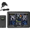 RCC weerstation, DCF – elektronisch, verlicht, draadloos, sensor, zwart - 2 ['draadloos weerstation', ' weerstation', ' draadloze sensor', ' drukmeting', ' vochtigheidsmeting', ' weerstation', ' multifunctioneel weerstation', ' elektronisch weerstation', ' multifunctionele weersomstandighedenmeter', ' praktisch cadeau']