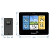 RCC Weerstation – elektronisch, verlicht, draadloos, sensor, zwart - 11 ['draadloos weerstation', ' meting van buitentemperatuur en binnentemperatuur', ' vochtigheidsmeting', ' weerstation met kleurendisplay', ' nauwkeurig weerstation', ' cadeau', ' black weekend', ' weerstation']