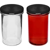 Rechte pot 545ml (fi 82) - met zwarte deksel, 6 stuks - 5 ['set potten', ' potten voor fermenteren', ' potten voor jam', ' potten met deksels', ' potten fi 82', ' potten met 6 clips deksels', ' potten met zwarte deksels', ' voor conserven', ' voor wecken', ' voor vlees', ' pottenverzameling', ' rechte pot']