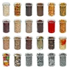 Rechte pot 545ml (fi 82) - met zwarte deksel, 6 stuks - 7 ['set potten', ' potten voor fermenteren', ' potten voor jam', ' potten met deksels', ' potten fi 82', ' potten met 6 clips deksels', ' potten met zwarte deksels', ' voor conserven', ' voor wecken', ' voor vlees', ' pottenverzameling', ' rechte pot']