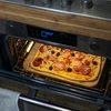 Rechthoekige pizzasteen, gemaakt van cordieriet, - 38 x 30,5 cm - 8 ['baksteen voor het bakken van pizza', ' baksteen voor het bakken van brood', ' rechthoekige pizzasteen', ' grote pizzasteen', ' pizza']