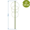 Ringsteun voor planten 3 ringen 1,2m - 2 ['plantensteun', ' ringsteun voor struiken', ' tuinsteun', ' rozensteun', ' tuinpergola', ' plantklem', ' plantsteun', ' bloemensteun', ' potplantsteun', ' hortensiasteun', ' bosbessensteun', ' klimplantsteun', ' groene steun', ' donkergroene plantensteun', ' stalen plantensteun met ringen']