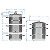 Roestvrijstalen stoomextractor met stoomkoker 5 L - 9 ['stoomextractor', ' stoomkoker', ' roestvrijstalen stoomextractor', ' inductie stoomextractor', ' gasfornuis', ' 5 L', ' voor sappen', ' huisgemaakte sap']