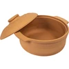 Ronde Romeinse pot 4L - 2 ['Romeinse pot', ' vetvrij braden', ' stomen', ' voor vlees', ' voor brood', ' voor vis', ' voor vegetariërs', ' eenpansgerechten', ' gerechten voor kinderen', ' dieetgerechten', ' voor het bakken van brood', ' kleipot', ' aardewerken pot', ' cadeau-idee', ' voor paté', ' voor ovenschotel', ' Romeinse pot met deksel']