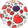 Schroefdeksel met print – fruitmotief, Ø 82/6, 10 stuks - 12 