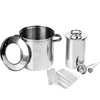 Set met watermantel-hamkoker 1,5 kg + pan - 2 
