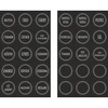 Set van 12 x pot 150ml + 30 etiketten voor het labelen van kruiden - 5 ['stickers voor kruiden', ' etiketten voor potten', ' etiketten voor containers', ' stickers voor kruidencontainers', ' stickers voor kruiden', ' zwarte stickers voor kruiden', ' zelfklevende etiketten voor kruiden', ' stickers voor potten', ' potten', ' kleine potten', ' potje', ' glazen pot', ' glazen potten', ' pot met deksel', ' potten voor kruiden', ' pot voor kruiden', ' pot 150 ml']