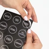 Set van 12 x pot 150ml + 30 etiketten voor het labelen van kruiden - 11 ['stickers voor kruiden', ' etiketten voor potten', ' etiketten voor containers', ' stickers voor kruidencontainers', ' stickers voor kruiden', ' zwarte stickers voor kruiden', ' zelfklevende etiketten voor kruiden', ' stickers voor potten', ' potten', ' kleine potten', ' potje', ' glazen pot', ' glazen potten', ' pot met deksel', ' potten voor kruiden', ' pot voor kruiden', ' pot 150 ml']