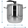 Snelkookpan 17 L - 6 ['snelkookpan', ' koken in een snelkookpan', ' roestvrijstalen pan', ' snelkookpan voor inductie', ' gerechten uit de snelkookpan', ' gezonde maaltijden', ' als cadeau', ' modern koken', ' snel koken', ' must-have in de keuken', ' professioneel koken', ' snel en gezond koken', ' ideale pan', ' waarom een snelkookpan hebben', ' voordelen van een snelkookpan', ' pan 17 liter']