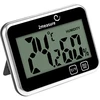Stacja pogodowa – elektroniczna, bezprzewodowa, czarna - 10 stacja pogodowa, domowa stacja pogodowa, temperatura, temperatura otoczenia, kontrola temperatury, termometr elektroniczny, termometr wewnętrzny, wilgotnościomierz, termometr z higrometrem, termometr z wilgotnościomierzem, wilgotnościomierz powietrza, stacja pogodowa