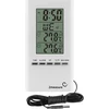 Stacja pogodowa – elektroniczna, sonda, biała - 13 temperatura, temperatura otoczenia, kontrola temperatury, termometr wewnętrzny, termometr zewnętrzny, termometr na zewnątrz