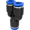 Steekverbinder 10 mm, type Y - 1 stuk  - 1 ['accessoires voor distilleerapparaat', ' modulaire distilleerapparaat', ' slangverbinder', ' Y-verbinder']