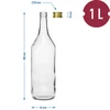 Tafel Fles 1 L met dop fi28 - 4 stuks - 6 ['fles voor wodka', ' flessen voor wodka', ' tafel flessen', ' monopolfles', ' monopolfles', ' tafel fles 1000 ml', ' doorzichtige fles', ' flessen 1 L', ' literflessen', ' doorzichtige fles met dop', ' fles voor sap', ' tafel fles met dop', ' flessen met doppen', ' flessen voor dranken']