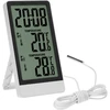 Termometr elektroniczny marki Soens – z sondą, biały - 8 termometr z sondą, termometr do pomiaru wewnątrz i na zewnątrz, termometr elektroniczny, termometr Soens, termometr z dużym wyświetlaczem, termometr z czytelnym wyświetlaczem, jaki termometr wybrać, termometr do postawienia i zawieszenia, wygodny pomiar temperatury