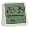 Termometr elektroniczny pokojowy, biały ['elektroniczny termometr', ' termometr z zegarem i datą', ' termometr z wilgotnościomierzem', ' pomiar wilgotności w pomieszczeniu', ' miernik komfortu', ' termometr ze wskaźnikiem komfortu', ' wielofunkcyjny termometr', ' termometr do wnętrz', ' termometr wewnętrzny', ' termometr bezprzewodowy', ' elektroniczny termometr na ścianę', ' stacja pogody', ' stacja pogodowa']
