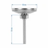 Thermometer voor destillatie (+20°C tot +110°C) 5,5cm - 3 ['temperatuur', ' temperatuurcontrole', ' thermometer voor distilleerapparaat', ' distilleerapparaat thermometer', ' wijzerplaatthermometer', ' precisiethermometer']