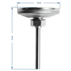 Thermometer voor rokerij en BBQ (0°C tot +250°C) 5,2cm - 8 ['thermometer voor bbq', ' thermometer voor grill', ' thermometer voor barbecue', ' thermometer voor rokerij', ' vleesthermometer voor grillen']