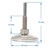 Thermometer voor rokerij en BBQ (0°C tot +250°C) 6,0cm - 5 ['rooktemperatuur', ' voor roken', ' grillthermometer', ' voor grillen', ' rookthermometer', ' rookthermometer', ' thermometer voor rokerij']