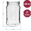 TO pot 300ml met opdruk - mix van fruit en deksel fi66/4 - 6 stuks - 6 ['potten met opdruk', ' decoratieve potten', ' potten met deksels', ' potten voor conserven', ' elegante potten', ' potten voor jam', ' pot met opdruk', ' pot met afbeelding', ' potten voor conserven', ' potten voor voorraadkast', ' TO pot', ' twist-off pot']