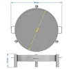 Tuinvuurplaats ø 70 cm gelast - 10 ['vuurplaats in de tuin', ' ronde vuurplaats', ' kampvuur', ' onder de ketel', ' Poolse vuurplaats', ' vuurplaats ruw staal', ' kampvuurplaats', ' gietijzeren ketel', ' grill', ' driepoot']