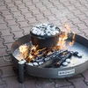 Tuinvuurplaats ø 70 cm gelast - 7 ['vuurplaats in de tuin', ' ronde vuurplaats', ' kampvuur', ' onder de ketel', ' Poolse vuurplaats', ' vuurplaats ruw staal', ' kampvuurplaats', ' gietijzeren ketel', ' grill', ' driepoot']