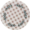Twist-off deksel Ø82/6, beige ruitjes, 10 stuks 