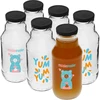 Twist-off fles 330 ml met dop fi43 en kleurrijke opdruk - 6 stuks  - 1 ['Kubuś fles', ' kinderfles', ' fles met opdruk', ' fles voor sap', ' fles voor tomatenpuree', ' fles voor siroop', ' fles 330 ml', ' fles met dop', ' fles met klik', ' fles voor smoothie']