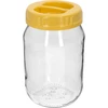 TO-pot 1,7 L met een geel kunststof deksel met handgreep, Ø 100 mm, 1 stuk ['grote pot', ' fermentatiepot', ' pot voor fermentatie', ' huisgemaakte inmaak', ' pot voor augurken', ' TO-pot', ' twist-off pot', ' pot met deksel 1', '7 liter', ' pot voor gefermenteerde groenten', ' pot 1', '7 L', ' pot voor gedroogde paddenstoelen', ' pot voor pasta en granen', ' pot voor meel', ' pot voor ontbijtgranen', ' bos in een pot', ' pot met schroefdeksel', ' pot met kunststof deksel', ' pot Ø 100 mm met deksel met handgreep', ' glazen pot', ' pot met geel deksel', ' pot voor likeuren', ' deksel met handgreep', ' grote praktische pot', ' deksel Ø 10 cm met handgreep', ' kunststof deksel voor glazen potten', ' kunststof deksel met handgreep', ' praktisch deksel zonder afdichtring', ' twist-off deksels', ' TO-deksel met handgreep', ' geel deksel']