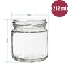 Twist-off pot 212 ml, fi 66 - 12 stuks - 7 ['glazen pot 200 ml', ' pot 212 ml', ' glazen potjes', ' kleine potten', ' potten met deksels', ' glazen potjes', ' potten voor conserven', ' potjes voor jam', ' pot deksels fruit', ' pot voor kruiden', ' pot voor confituren']