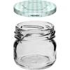 Twist-off pot 30 ml met gekleurde deksel fi 43 - 10 stuks - 3 ['potjes', ' kleine potjes', ' potje', ' glazen pot', ' glazen potjes', ' pot met deksel', ' potjes voor conserven', ' pot voor wecken', ' potjes voor wecken', ' potjes voor kruiden', ' pot voor jam', ' pot voor confituur', ' pot voor honing', ' potje voor honing']