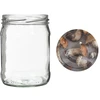 Twist-off pot 500 ml met gekleurd deksel fi82/6 - 6 stuks - 8 ['potten voor fermenteren', ' potten voor conserven', ' potten voor inmaak', ' potten voor compotes', ' set potten met deksels', ' gekleurde deksels']