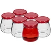 Twist-off pot 500ml "Omgekeerde Amfoor" met bordeauxrode deksel fi 82/6, 6 stuks - 2 ['pot', ' amfoorpot', ' pot 500ml', ' set van potten', ' glazen potten', ' potten voor conserven', ' potten voor cosmetica', ' potten 6 stuks', ' glazen pot', ' potten voor jam', ' potten voor confituren', ' potten voor marmelades', ' potten voor vleesconserven', ' potten voor potten', ' potten voor cosmetica']