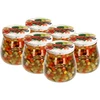 Twist-off pot 500ml "Omgekeerde Amfora" met gekleurde deksel fi 82/6, 6 stuks - 5 ['pot', ' amfora pot', ' pot 500ml', ' set van potten', ' glazen potten', ' pot voor conserven', ' potten voor cosmetica', ' potten 6 stuks', ' glazen pot', ' potten voor jam', ' potten voor confituren', ' potten voor marmelades', ' potten voor vleesconserven', ' potten voor potten', ' potten voor cosmetica']