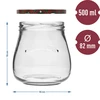 Twist-off pot 500ml "Omgekeerde Amfora" met gekleurde deksel fi 82/6, 6 stuks - 10 ['pot', ' amfora pot', ' pot 500ml', ' set van potten', ' glazen potten', ' pot voor conserven', ' potten voor cosmetica', ' potten 6 stuks', ' glazen pot', ' potten voor jam', ' potten voor confituren', ' potten voor marmelades', ' potten voor vleesconserven', ' potten voor potten', ' potten voor cosmetica']