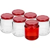 Twist-off pot, dikke 580ml met bordeauxrood deksel fi82/6, 6 stuks - 2 ['potten', ' pot', ' set van potten', ' containers', ' glazen containers', ' opslagpotten', ' keukenpotten', ' glazen potten', ' potten met metalen deksel', ' voedselopslagpotten', ' inmaakpotten', ' kruidenpotten', ' koffiepots', ' theepotten', ' vaatwasmachinebestendige potten', ' glazen pot', ' pot met deksel', ' potten set', ' jam potten', ' dikke pot', ' dikke']