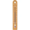 Universele thermometer (-30 tot +50°C), 17 cm, lichtbruin  - 1 ['thermometer', ' universele thermometer', ' thermometer van kunststof', ' thermometer met duidelijke schaal', ' thermometer met dubbele schaal in °C en °F', ' thermometer voor ruimtes met hoge luchtvochtigheid', ' buitenthermometer tot -30°C', ' vochtbestendige thermometer', ' thermometer in bruine kleur', ' stevige thermometer']