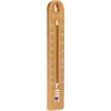 Universele thermometer (-30 tot +50°C), 17 cm, lichtbruin - 2 ['thermometer', ' universele thermometer', ' thermometer van kunststof', ' thermometer met duidelijke schaal', ' thermometer met dubbele schaal in °C en °F', ' thermometer voor ruimtes met hoge luchtvochtigheid', ' buitenthermometer tot -30°C', ' vochtbestendige thermometer', ' thermometer in bruine kleur', ' stevige thermometer']