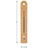 Universele thermometer (-30 tot +50°C), 17 cm, lichtbruin - 4 ['thermometer', ' universele thermometer', ' thermometer van kunststof', ' thermometer met duidelijke schaal', ' thermometer met dubbele schaal in °C en °F', ' thermometer voor ruimtes met hoge luchtvochtigheid', ' buitenthermometer tot -30°C', ' vochtbestendige thermometer', ' thermometer in bruine kleur', ' stevige thermometer']