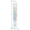 Universele thermometer (-30 tot +50°C), 17 cm, wit - 2 ['thermometer', ' universele thermometer', ' thermometer van kunststof', ' thermometer met duidelijke schaal', ' thermometer met dubbele schaal in °C en °F', ' thermometer voor ruimtes met hoge luchtvochtigheid', ' buitenthermometer tot -30°C', ' vochtbestendige thermometer', ' thermometer in witte kleur', ' stevige thermometer']