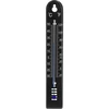 Universele thermometer (-30 tot +50°C), 17 cm, zwart  - 1 ['thermometer', ' universele thermometer', ' thermometer van kunststof', ' thermometer met duidelijke schaal', ' thermometer met dubbele schaal in °C en °F', ' thermometer voor ruimtes met hoge luchtvochtigheid', ' buitenthermometer tot -30°C', ' vochtbestendige thermometer', ' thermometer in zwarte kleur', ' stevige thermometer']