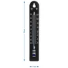 Universele thermometer (-30 tot +50°C), 17 cm, zwart - 4 ['thermometer', ' universele thermometer', ' thermometer van kunststof', ' thermometer met duidelijke schaal', ' thermometer met dubbele schaal in °C en °F', ' thermometer voor ruimtes met hoge luchtvochtigheid', ' buitenthermometer tot -30°C', ' vochtbestendige thermometer', ' thermometer in zwarte kleur', ' stevige thermometer']