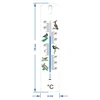 Universele thermometer met afbeelding - vogels (-30°C tot +50°C) 20cm - 2 ['universele thermometer', ' thermometer van kunststof', ' thermometer met duidelijke schaal', ' thermometer met dubbele schaal', ' thermometer voor ruimtes met hoge luchtvochtigheid', ' binnen-buiten thermometer', ' thermometer met kleurrijke opdruk']